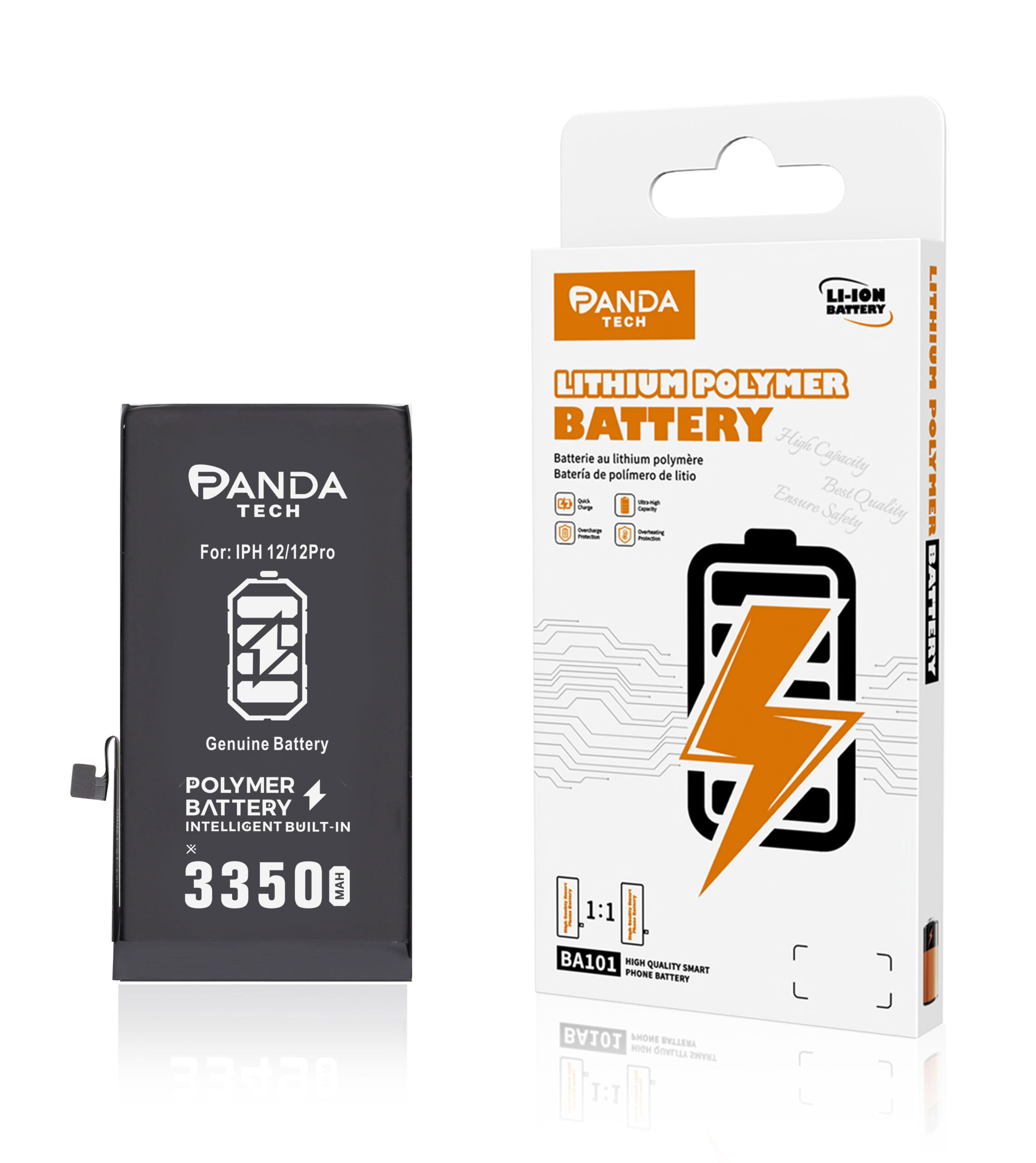Batterie De Diagnostic iPhone 12/12 Pro 3350mAh (Shows Genuine – Sans Logo – 100% Santé)