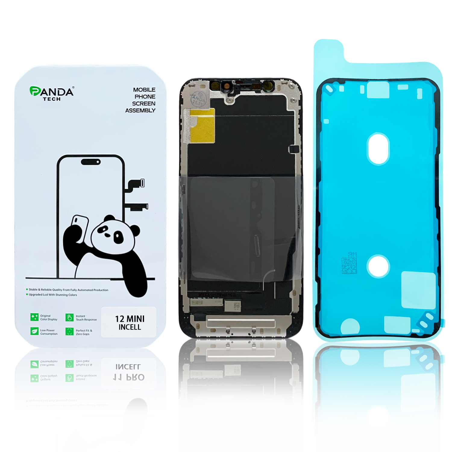 Ecran iPhone 12 Mini Complet Vitre Tactile LCD Qualite FHD (Panda Select)