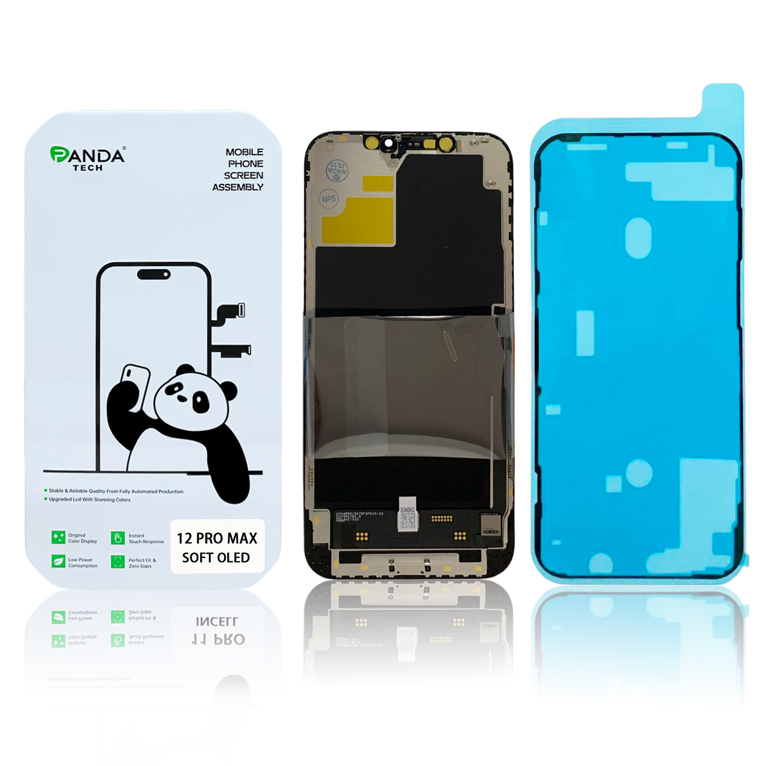 Ecran iPhone 12 Pro Max Complet Vitre Tactile LCD Qualite SOFT OLED (Panda Select)