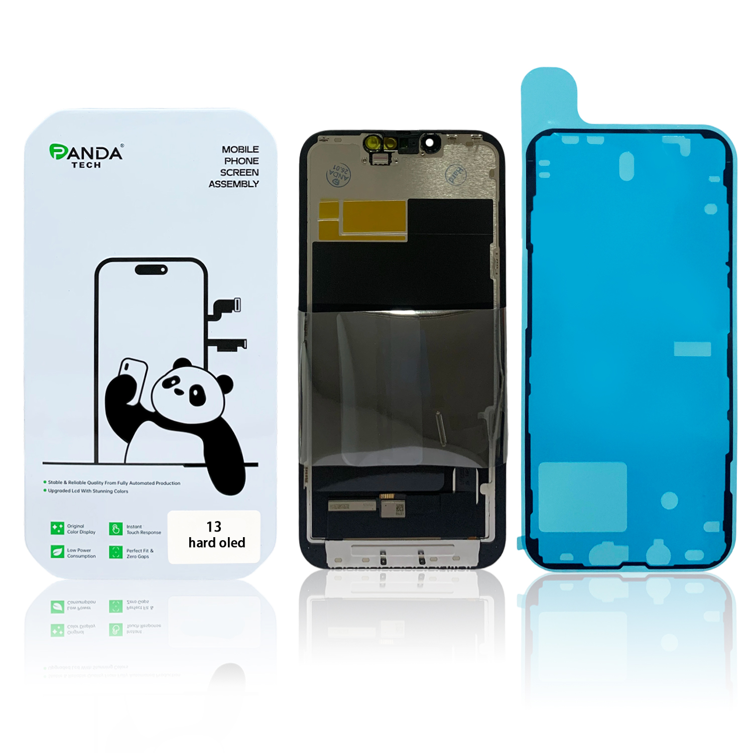 Ecran iPhone 13 Complet Vitre Tactile LCD Qualite HARD OLED (Panda Select)