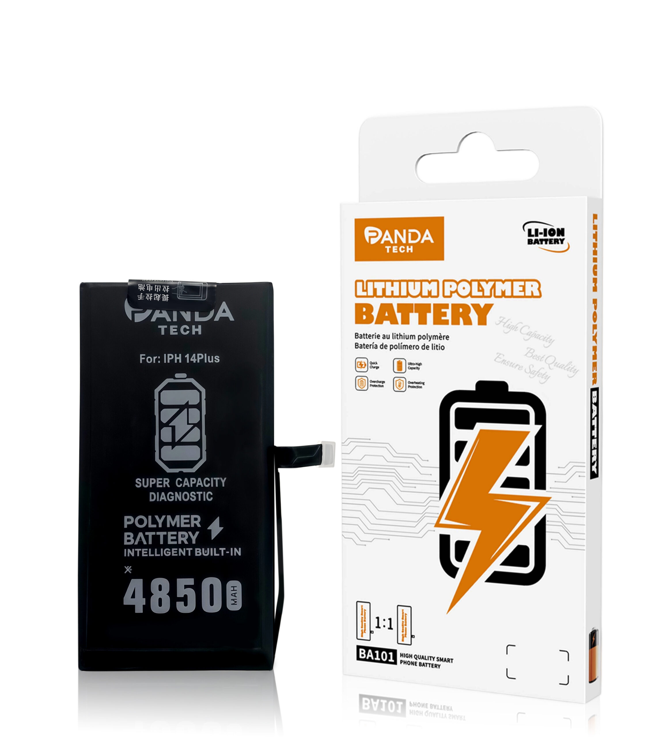 Batterie de diagnostic ultra-capacité iPhone 14 Plus (130% Plus Durable-Installation Directe – Aucun Pop-up / État 100%)