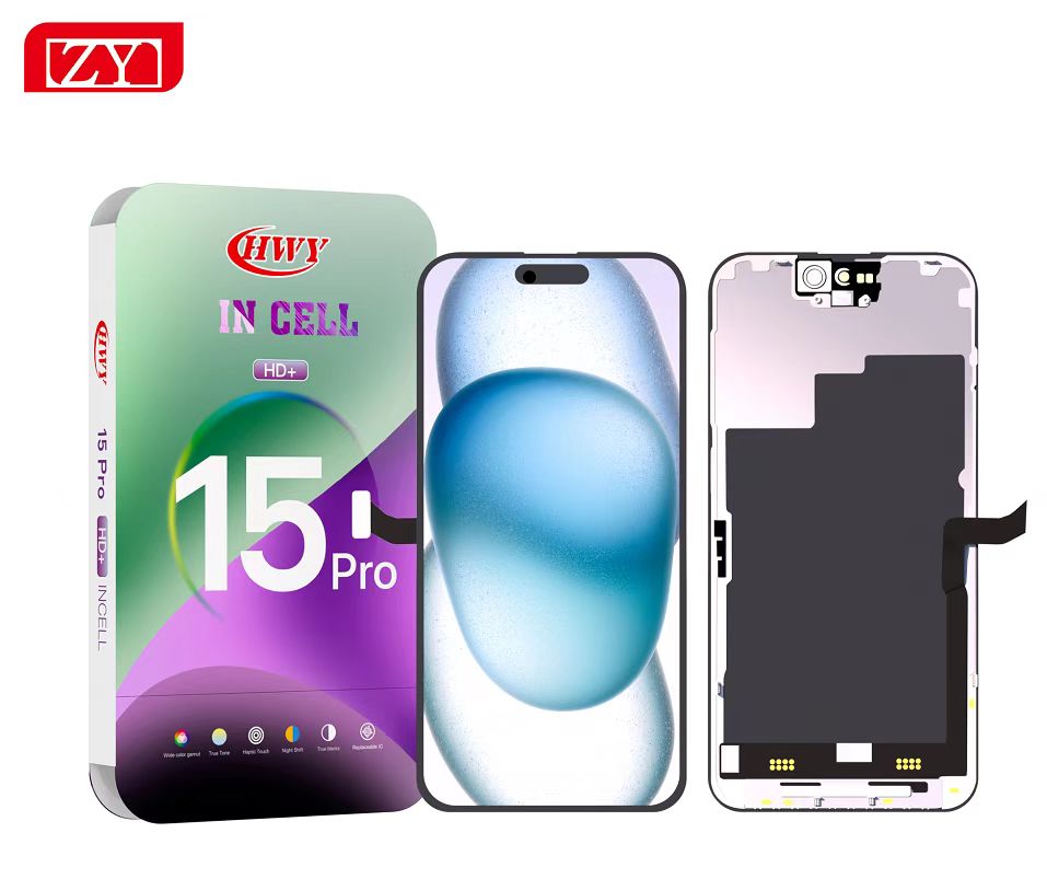 Ecran iPhone 15 Pro Complet Vitre Tactile LCD Qualite HWY HD+