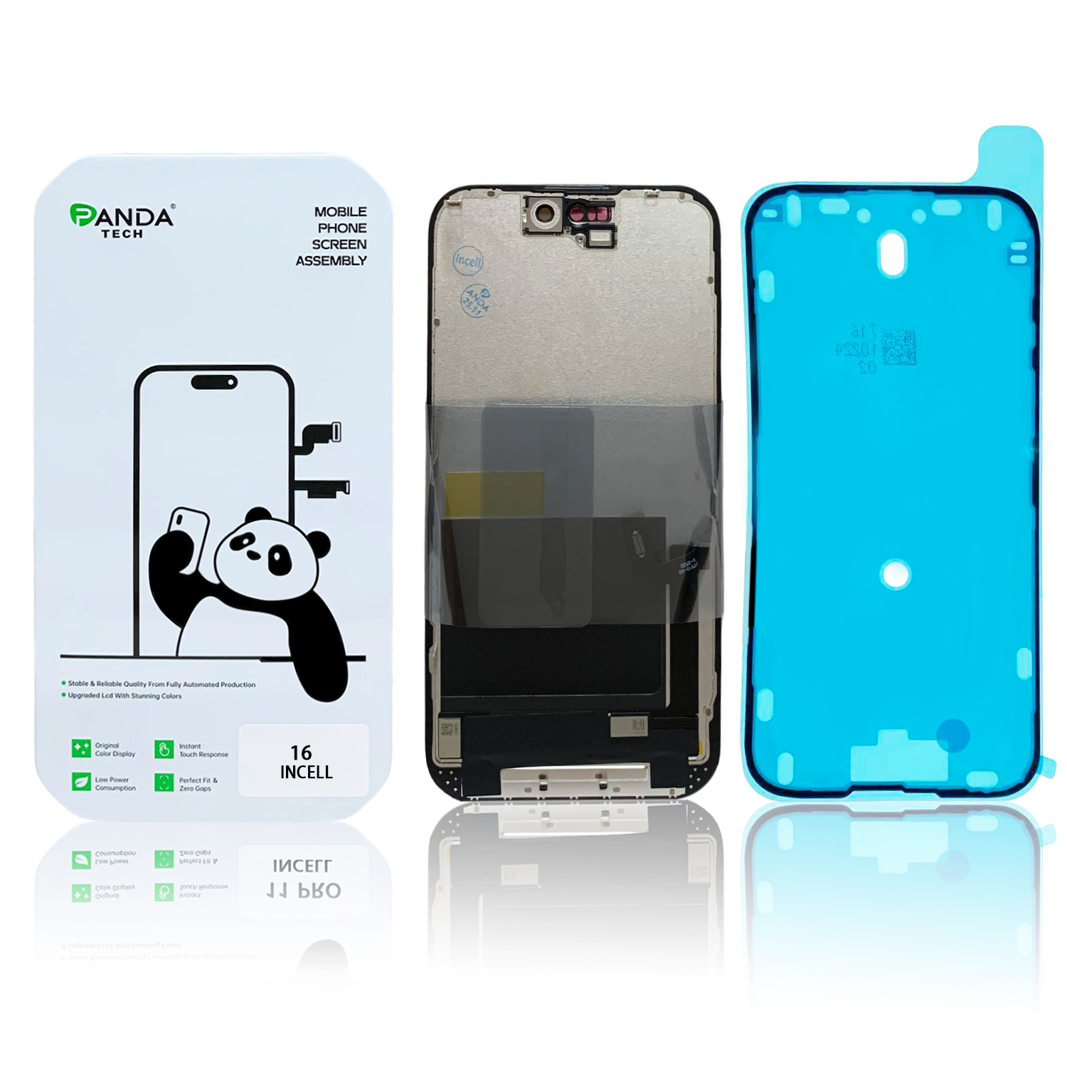 Ecran iPhone 16 Complet Vitre Tactile LCD Qualite FHD (Panda Select)