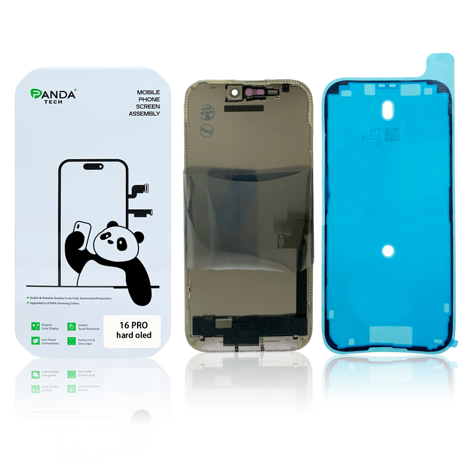 Ecran iPhone 16 Pro Complet Vitre Tactile LCD Qualite HARD OLED (Panda Select)