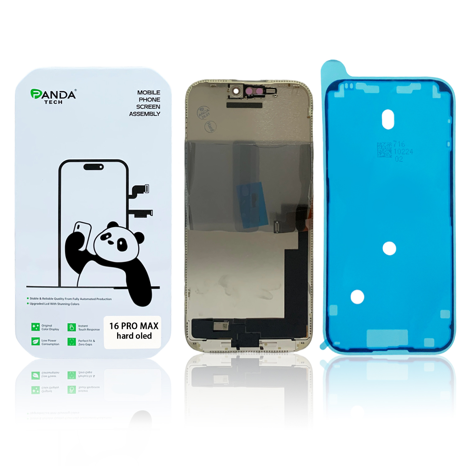Ecran iPhone 16 Pro Max Complet Vitre Tactile LCD Qualite HARD OLED (Panda Select)