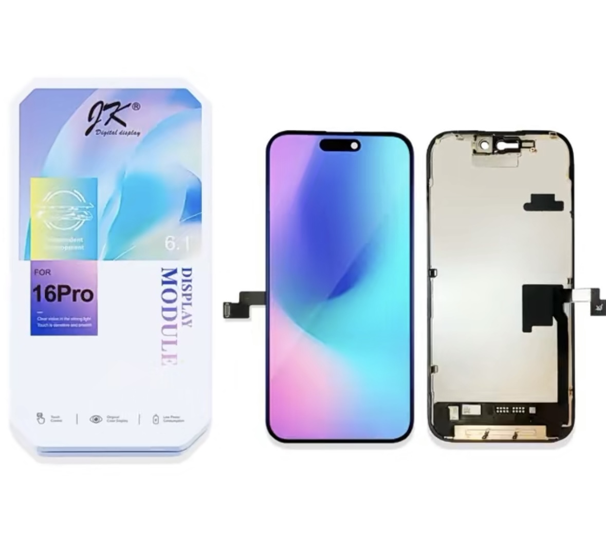 Ecran iPhone 16 Pro Complet Vitre Tactile LCD Qualite JK FHD