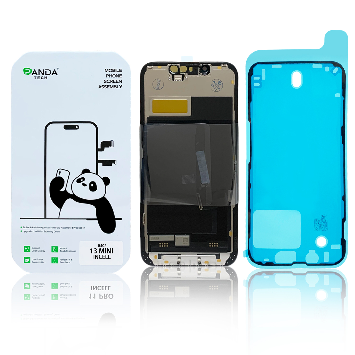 Ecran iPhone 13 Mini Complet Vitre Tactile LCD Qualite FHD (Panda Select)