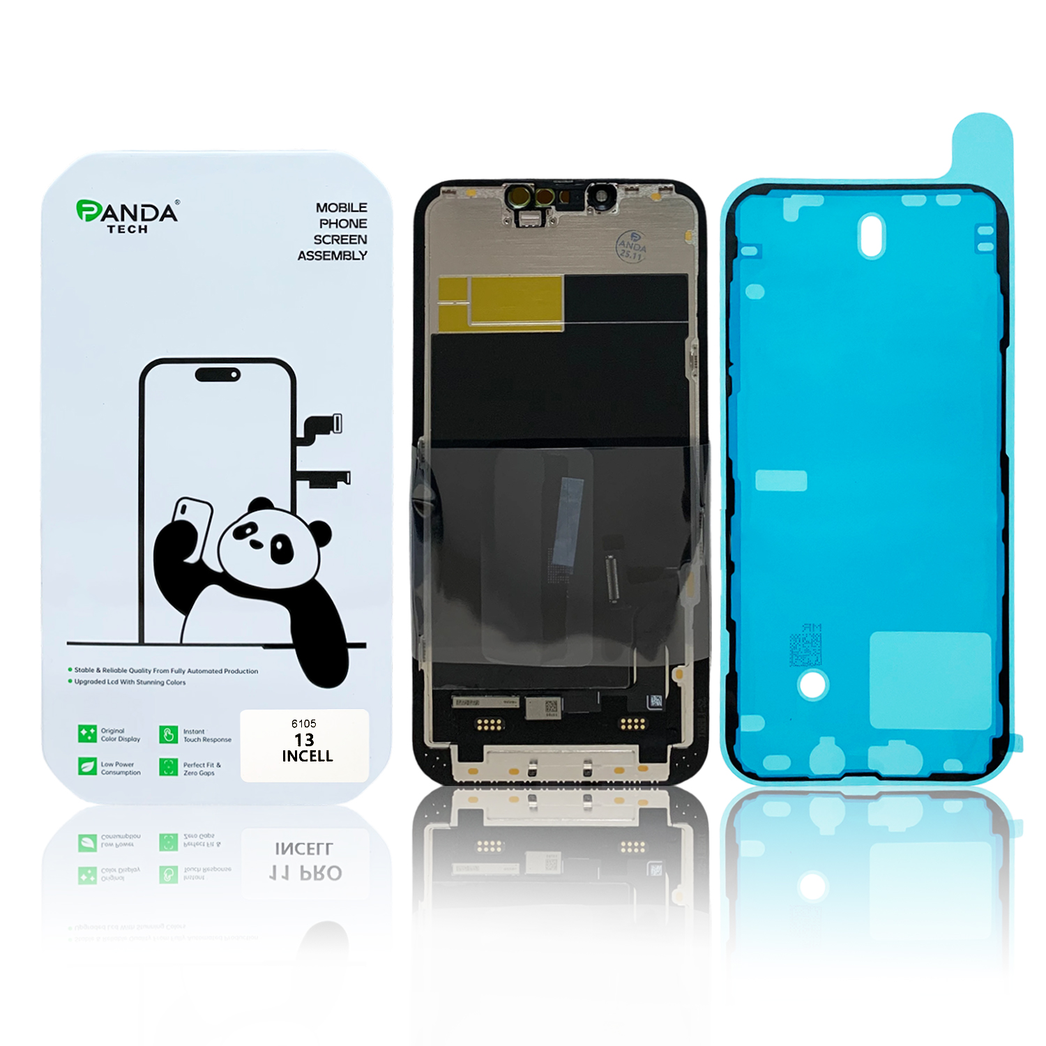 Ecran iPhone 13 Complet Vitre Tactile LCD Qualite FHD (Panda Select)