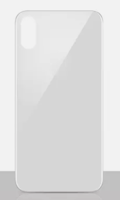 Vitre Arriere Cache Batterie Grand Trou iPhone XS Blanc No Logo