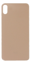 Vitre Arriere Cache Batterie Grand Trou iPhone XS Or No Logo