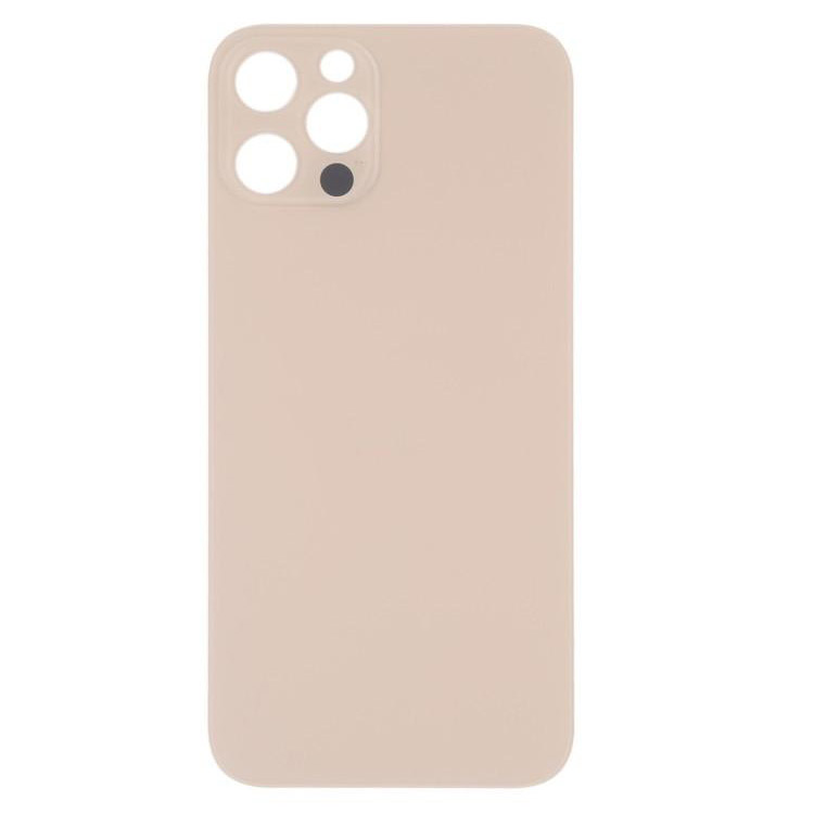 Vitre Arriere Cache Batterie Grand Trou iPhone 13 Pro Or No Logo