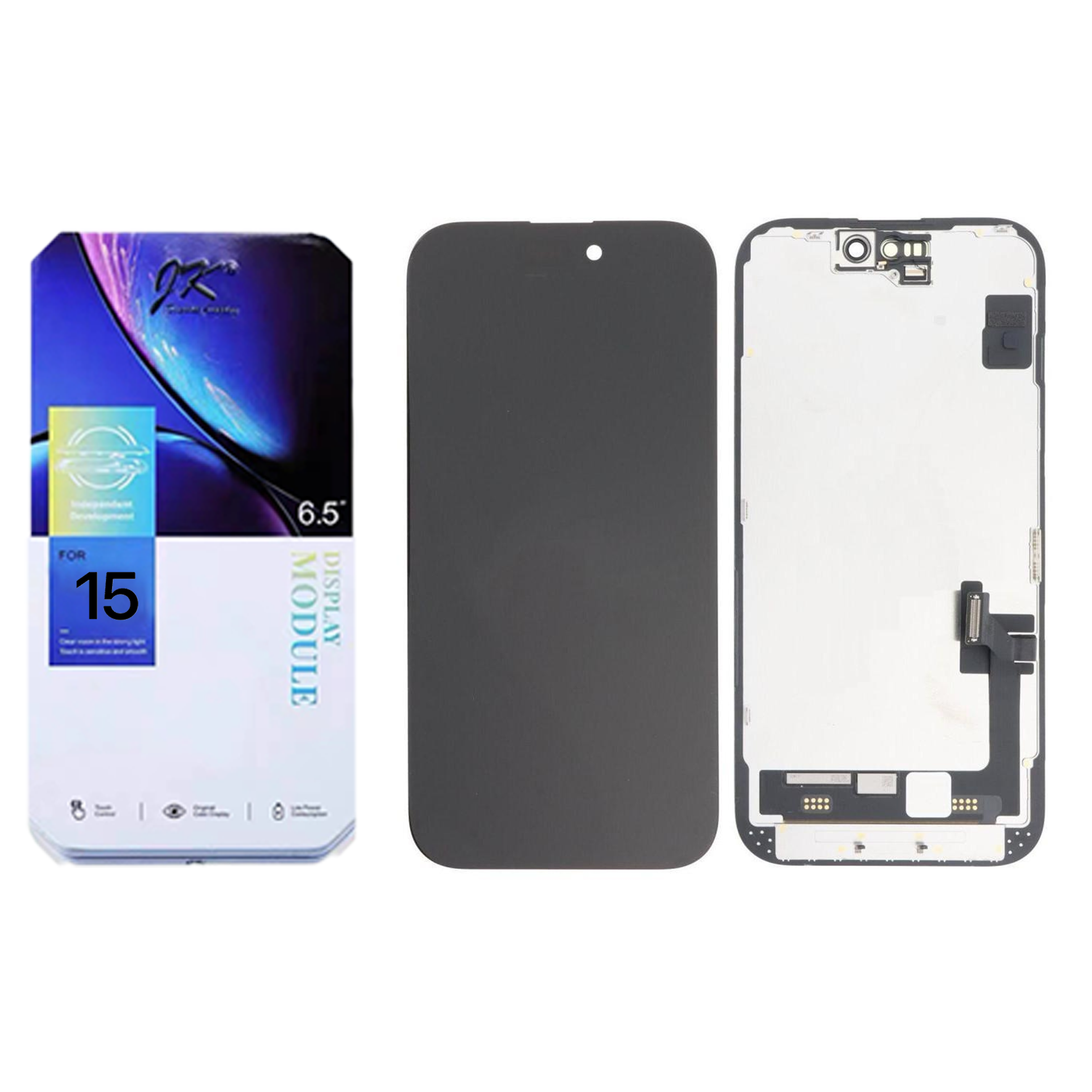 Ecran iPhone 15 Complet Vitre Tactile LCD Qualite JK FHD