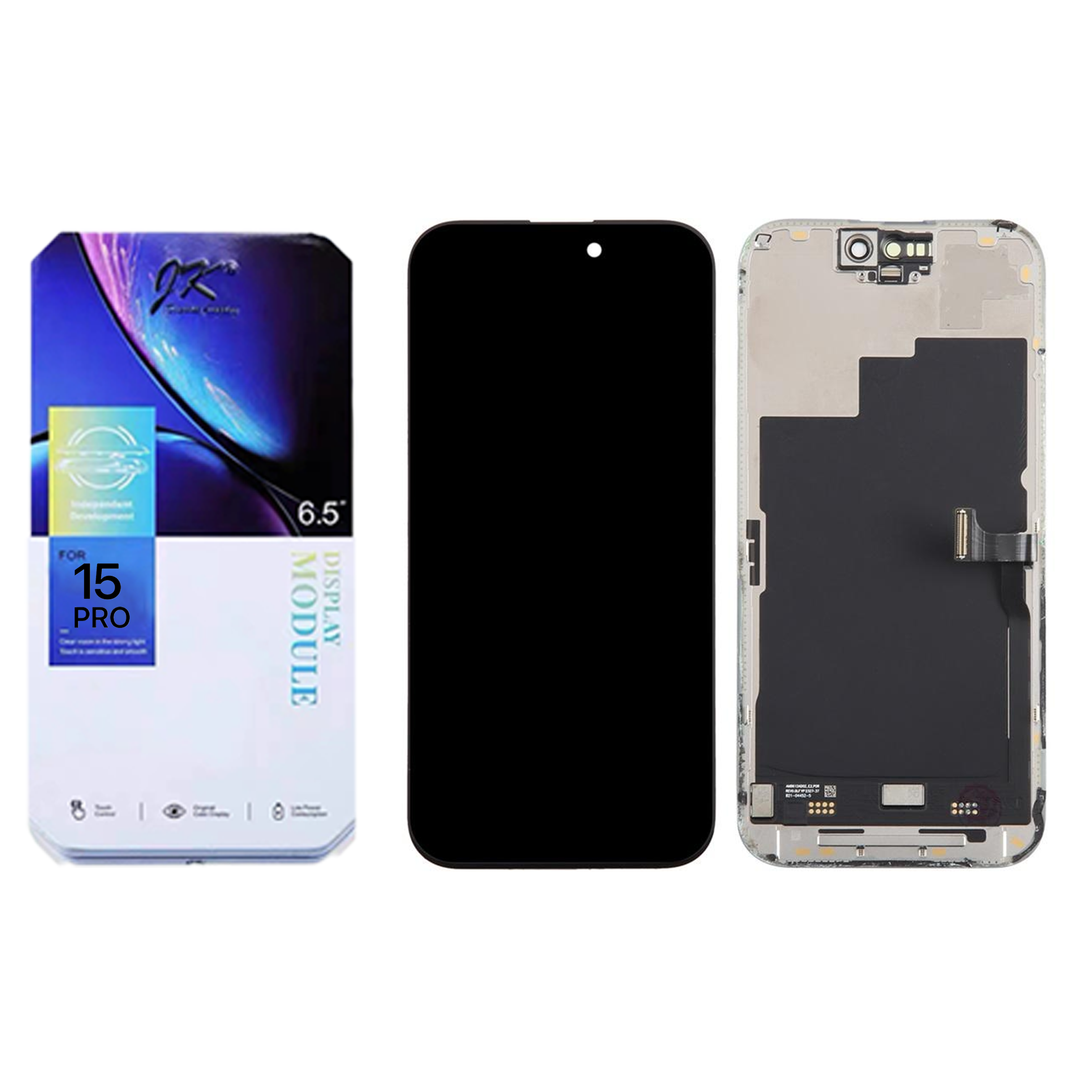 Ecran iPhone 15 Pro Complet Vitre Tactile LCD Qualite JK FHD