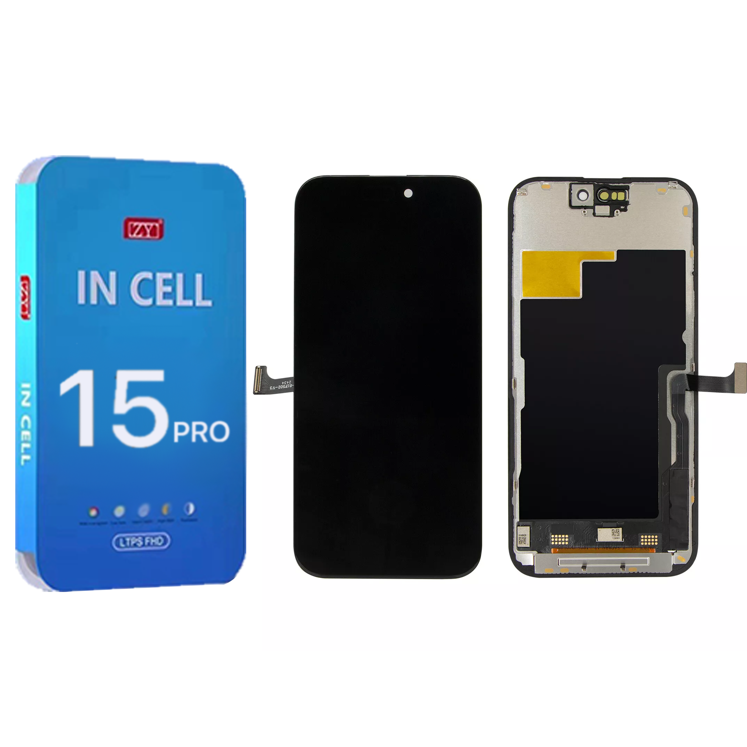 Ecran iPhone 15 Pro Complet Vitre Tactile LCD Qualite ZY FHD