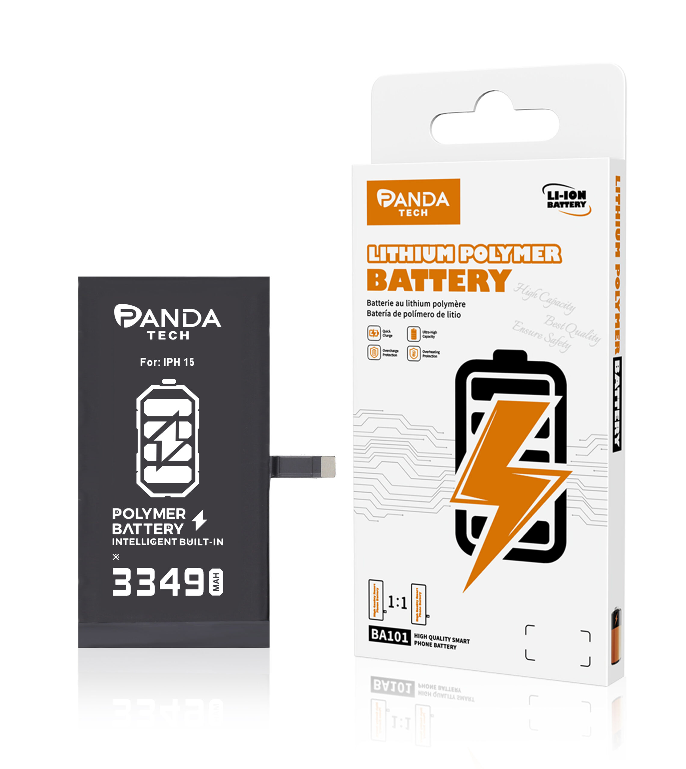 Batterie iPhone 15 3349mAh-Decode Version With Percentage – Aucun Pop-up (PANDA TECH)