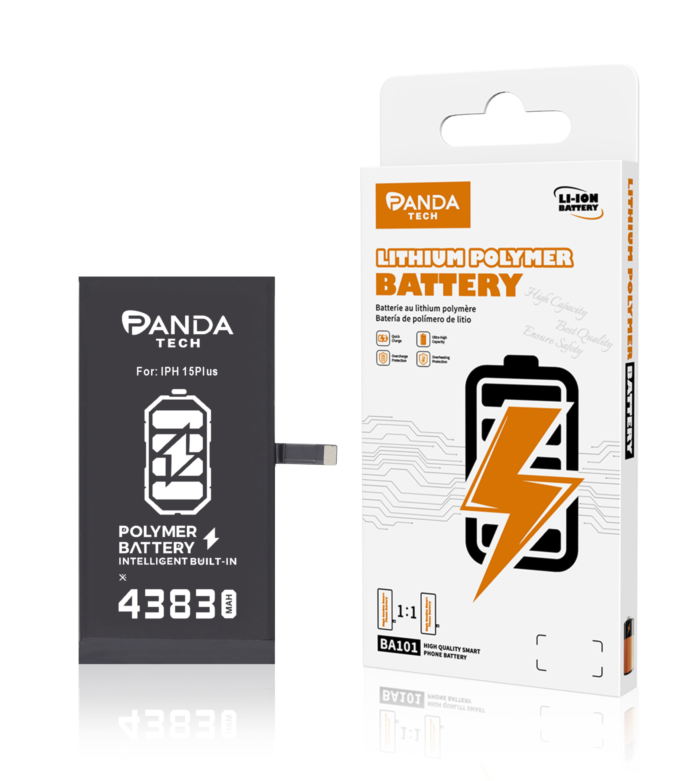 Batterie iPhone 15 Plus 4383mAh-Decode Version With Percentage – Aucun Pop-up (PANDA TECH)