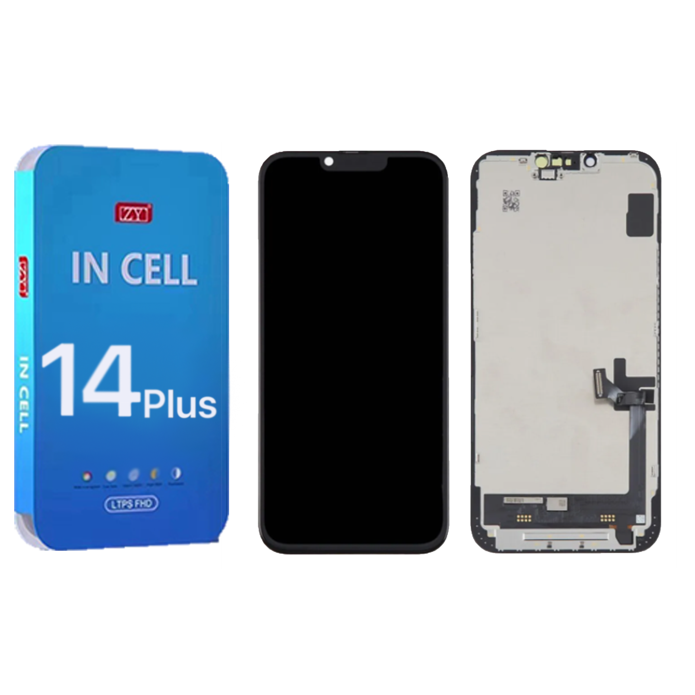 Ecran iPhone 14 Plus Complet Vitre Tactile LCD Qualite ZY FHD 1284p
