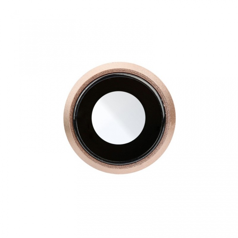 Cache Camera + Vitre Camera iPhone 8 Dore
