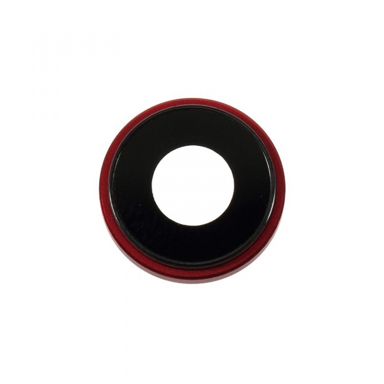 Cache Camera + Vitre Camera iPhone 8 Rouge