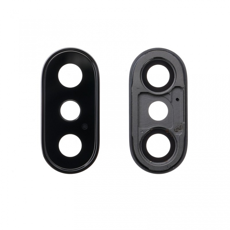 Vitre Camera iPhone X Noir