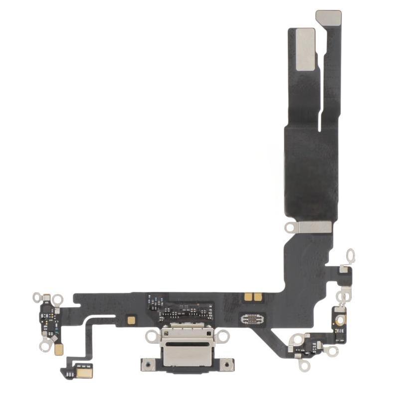 Original Nappe Connecteur Charge Noir iPhone 17 (Demonte Telephone)