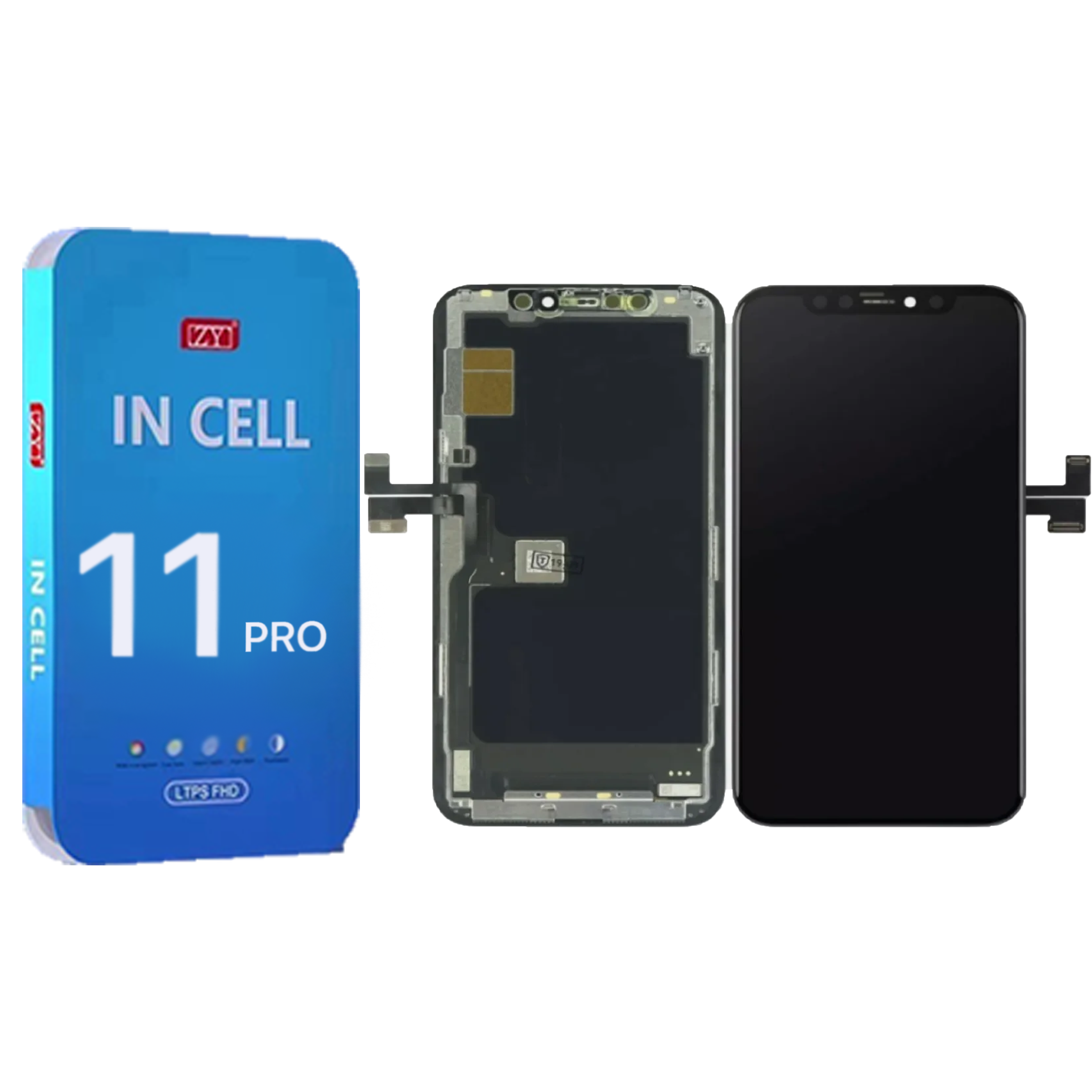 Ecran iPhone 11 Pro Complet Vitre Tactile LCD Qualite ZY FHD 1125p