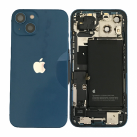 Chassis Arriere iPhone 13 Mini avec Batterie Bleu (Origine Demonte) – Grade A