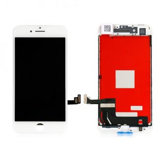 Ecran Complet Vitre Tactile LCD iPhone 8 Plus Blanc Qualite Essentiel