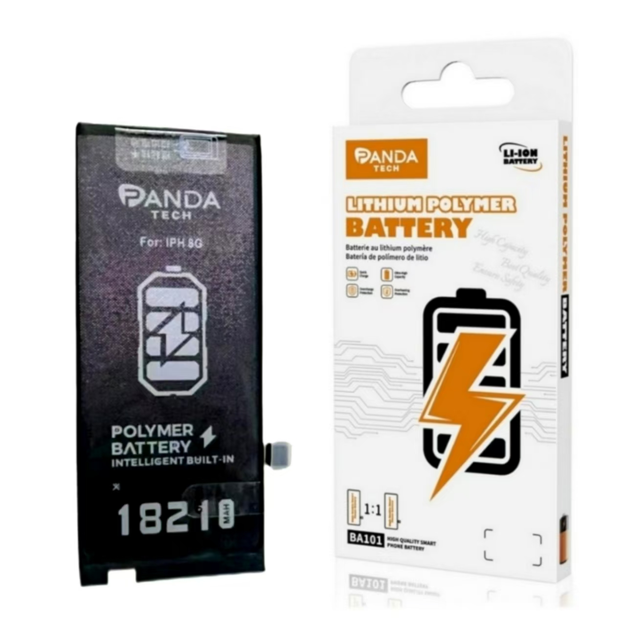 Batterie iPhone 8G Haute Capacité + Adhésifs (PANDA TECH)