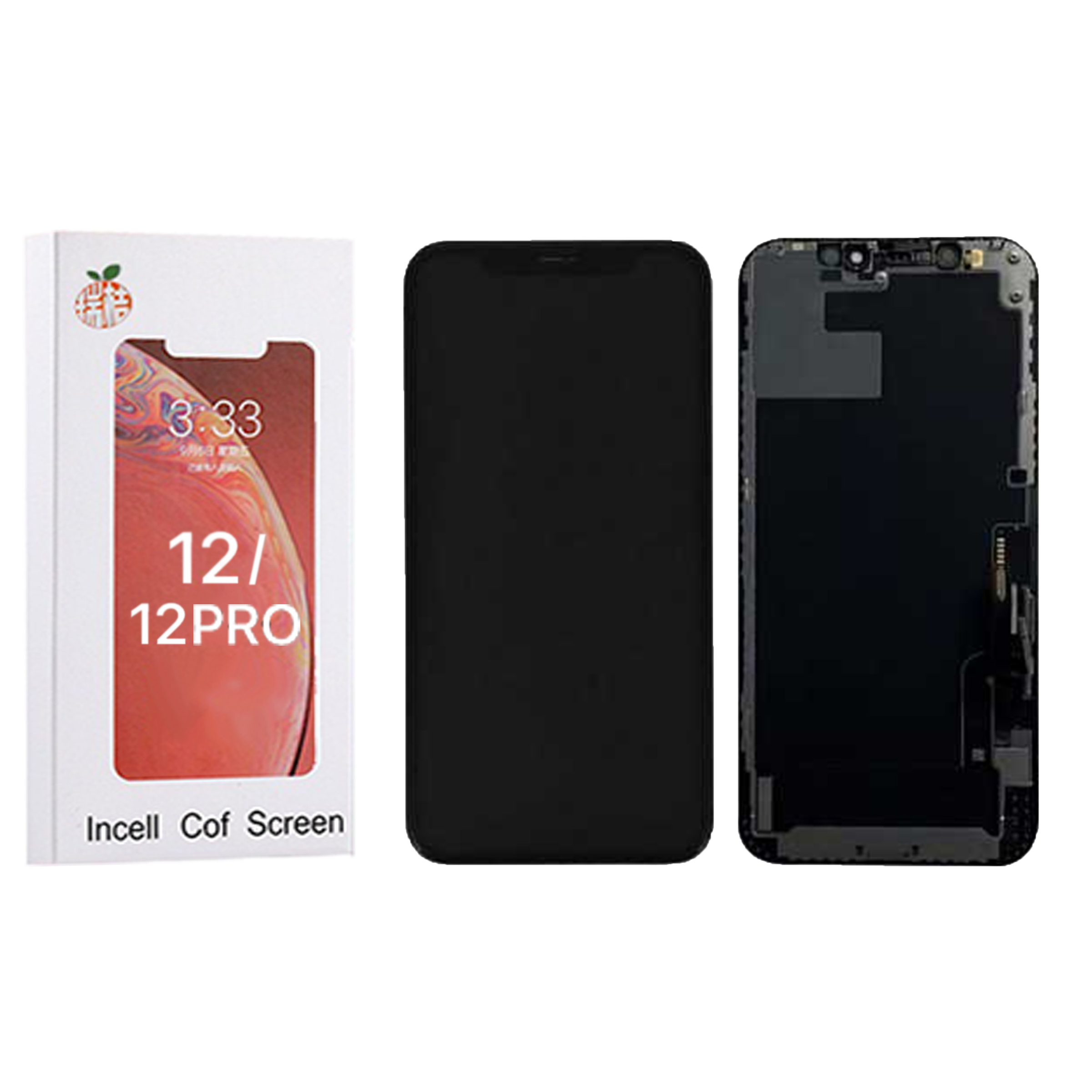 Ecran iPhone 12 / 12 Pro Complet Vitre Tactile LCD Qualite RJ