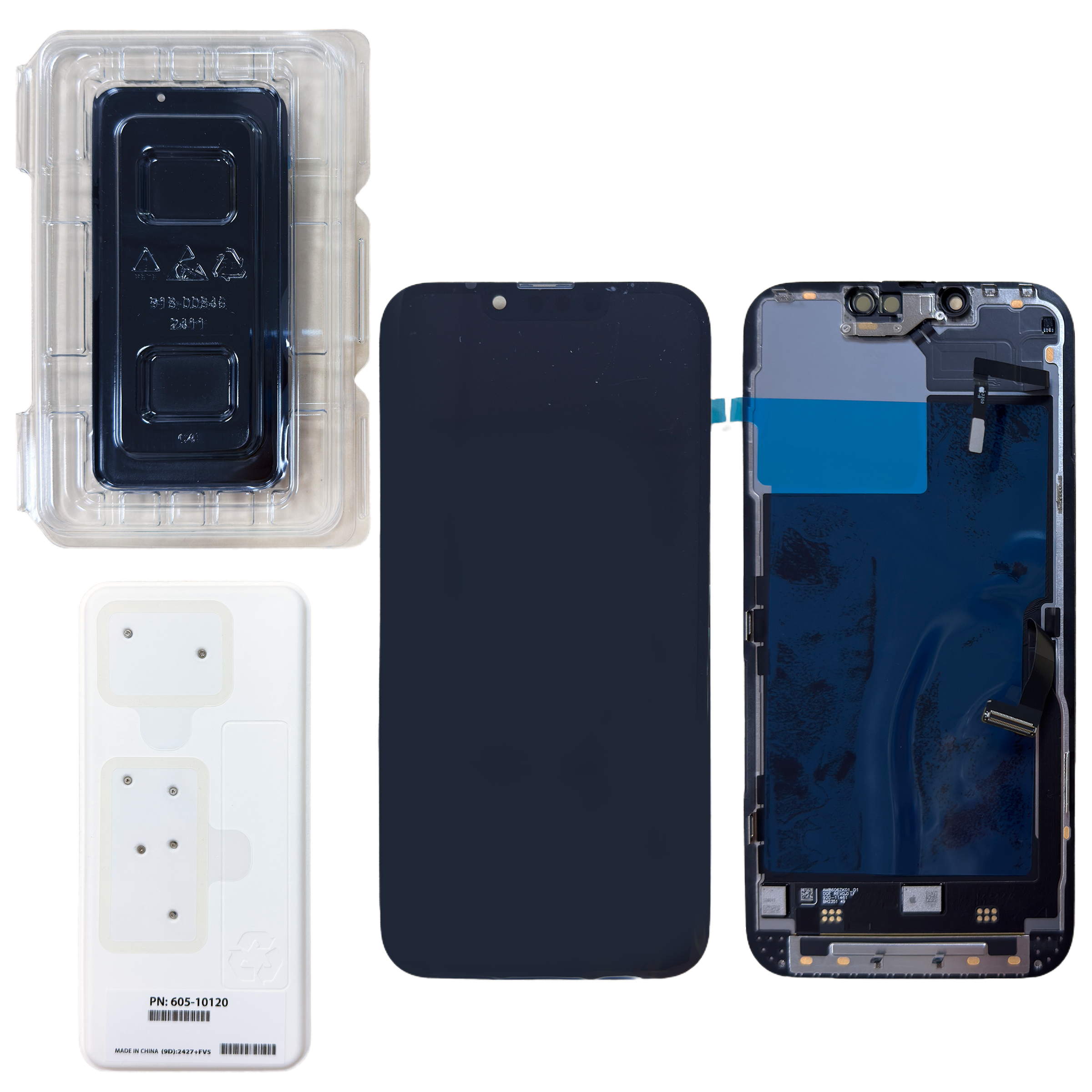 Original Ecran Complet Vitre Tactile LCD iPhone 13 Pro Service Pack Service Pack « LCD Ni repris- Ni échangé «