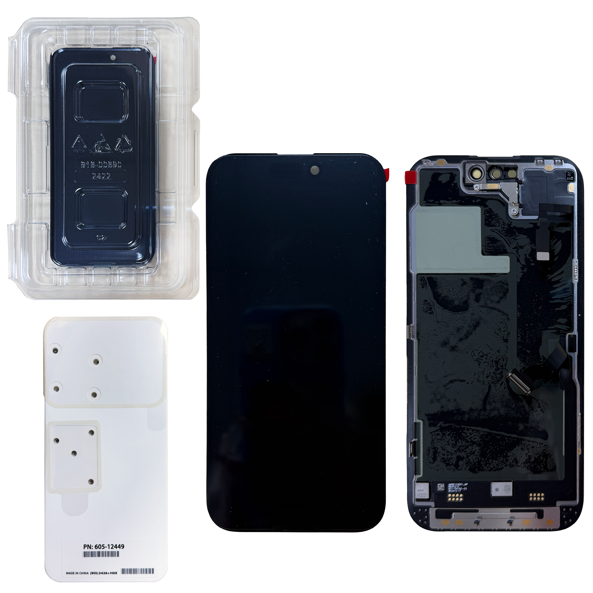 Original Ecran Complet Vitre Tactile LCD iPhone 14 Pro Service Pack Service Pack « LCD Ni repris- Ni échangé «