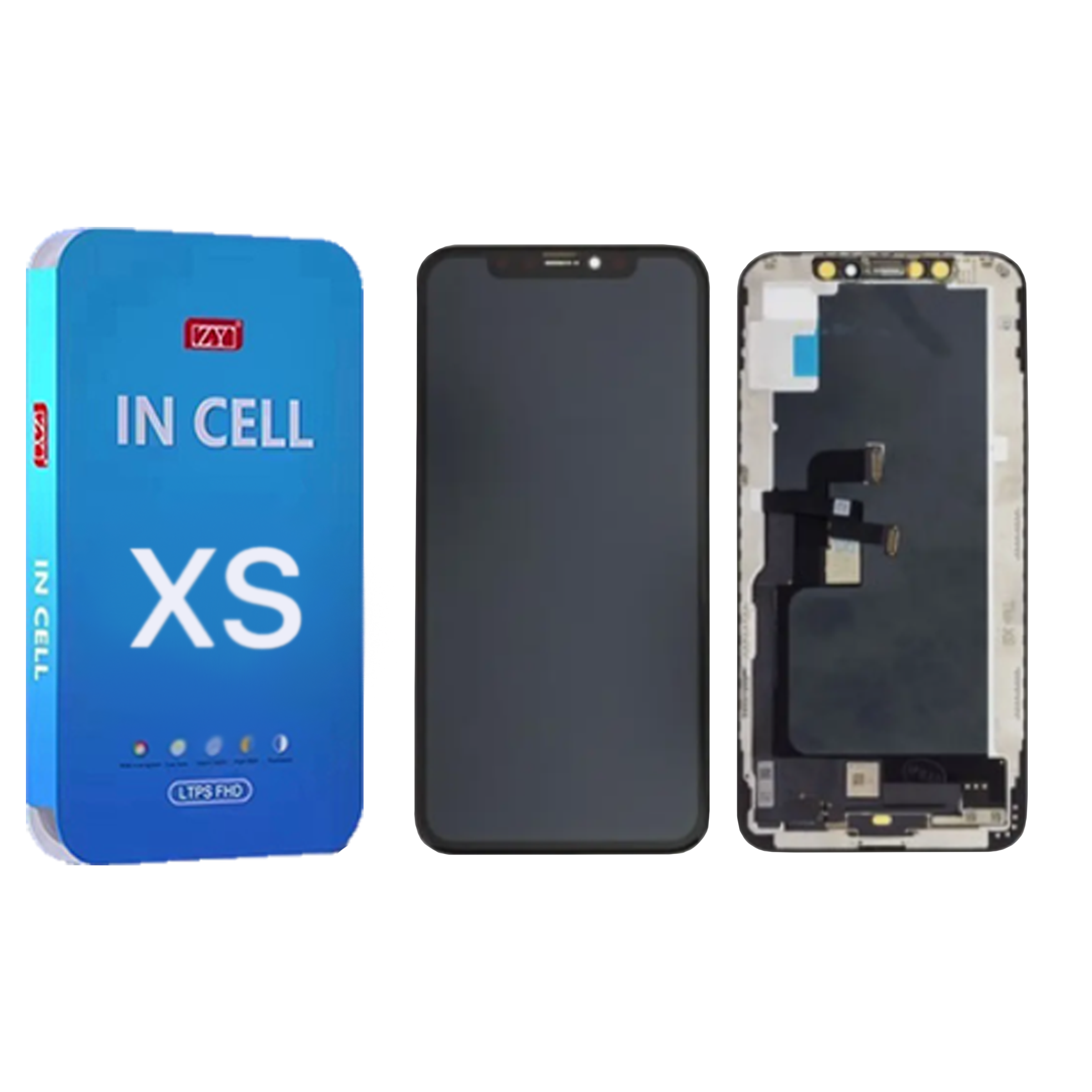 Ecran iPhone XS Complet Vitre Tactile LCD Qualite ZY FHD 1125p