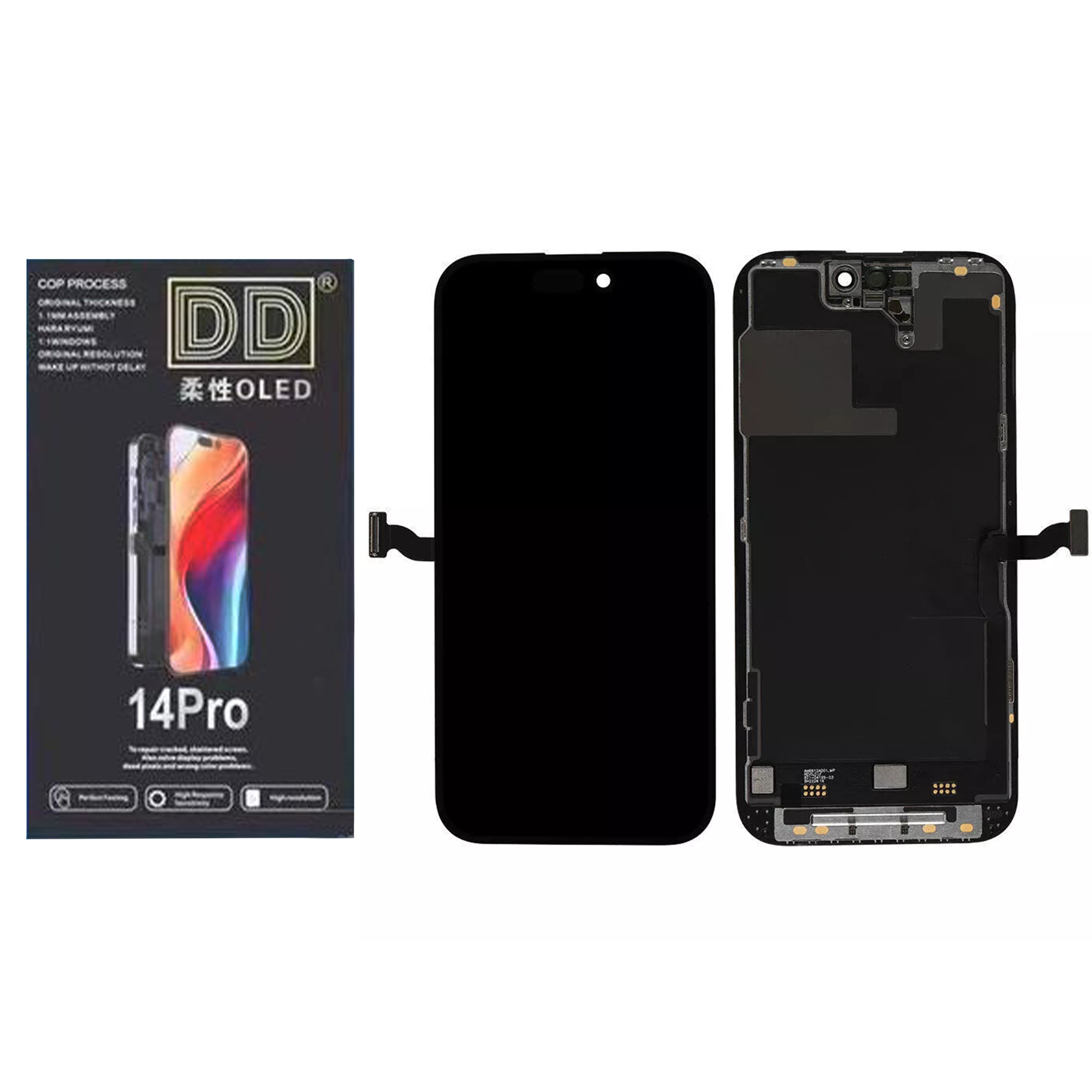 Ecran iPhone 14 Pro Complet Vitre Tactile Soft OLED LCD Qualite DD