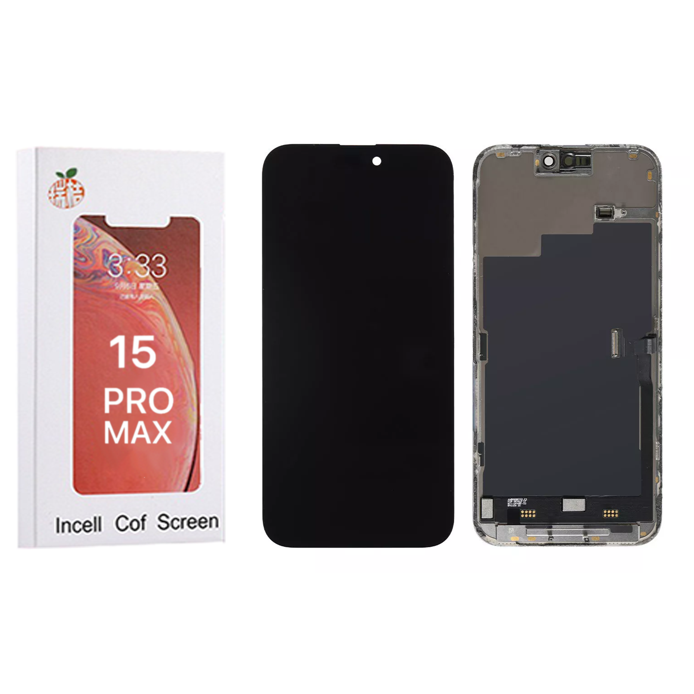 Ecran iPhone 15 Pro Max Complet Vitre Tactile Soft OLED LCD Qualite RJ 120Hz Fréquence de rafraîchissement élevée