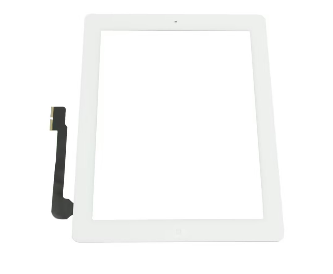 Écran tactile complet (Tactile + bouton Home + adhésif 3M) iPad 3 Blanc