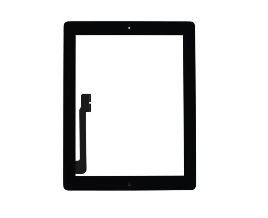 Écran tactile complet (Tactile + bouton Home + adhésif 3M) iPad 4 Noir