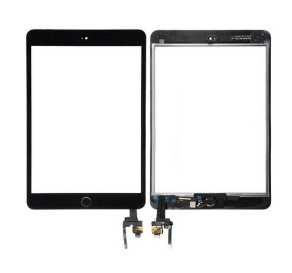 Écran tactile complet (Tactile + bouton Home + adhésif 3M) iPad Mini 3 Noir