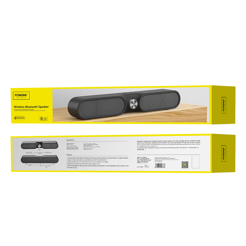 FONENG Bleutooth speaker BL12 Noir