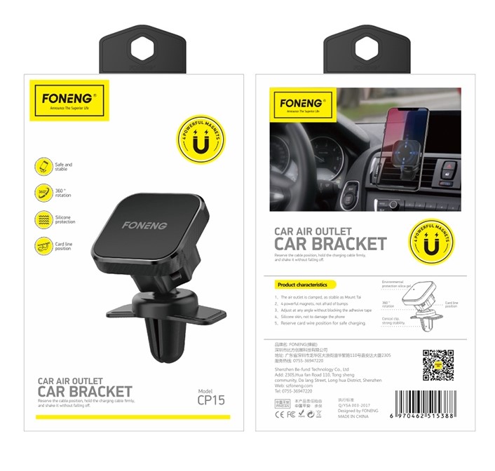 FONENG car holder magnetic CP15 Noir