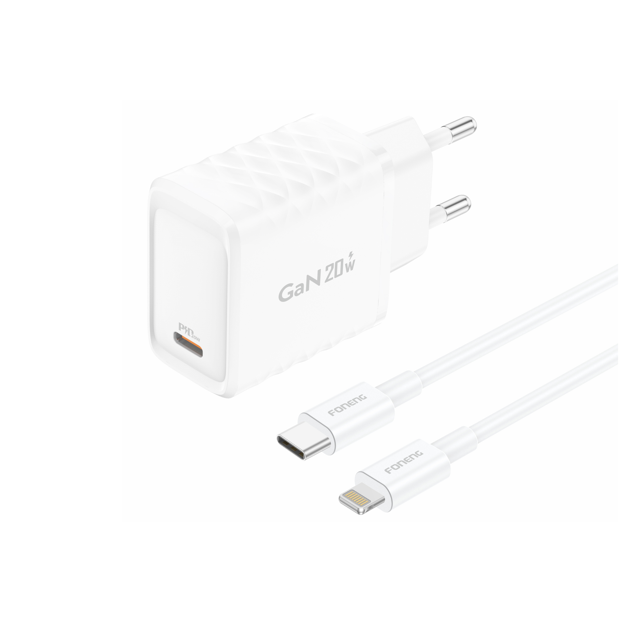 eng_po_FONENG-wall-charger-EU55-GaN-PD-20W-1xUSB-C-cable-USB-C-Lightning-White-1109_2.jpg