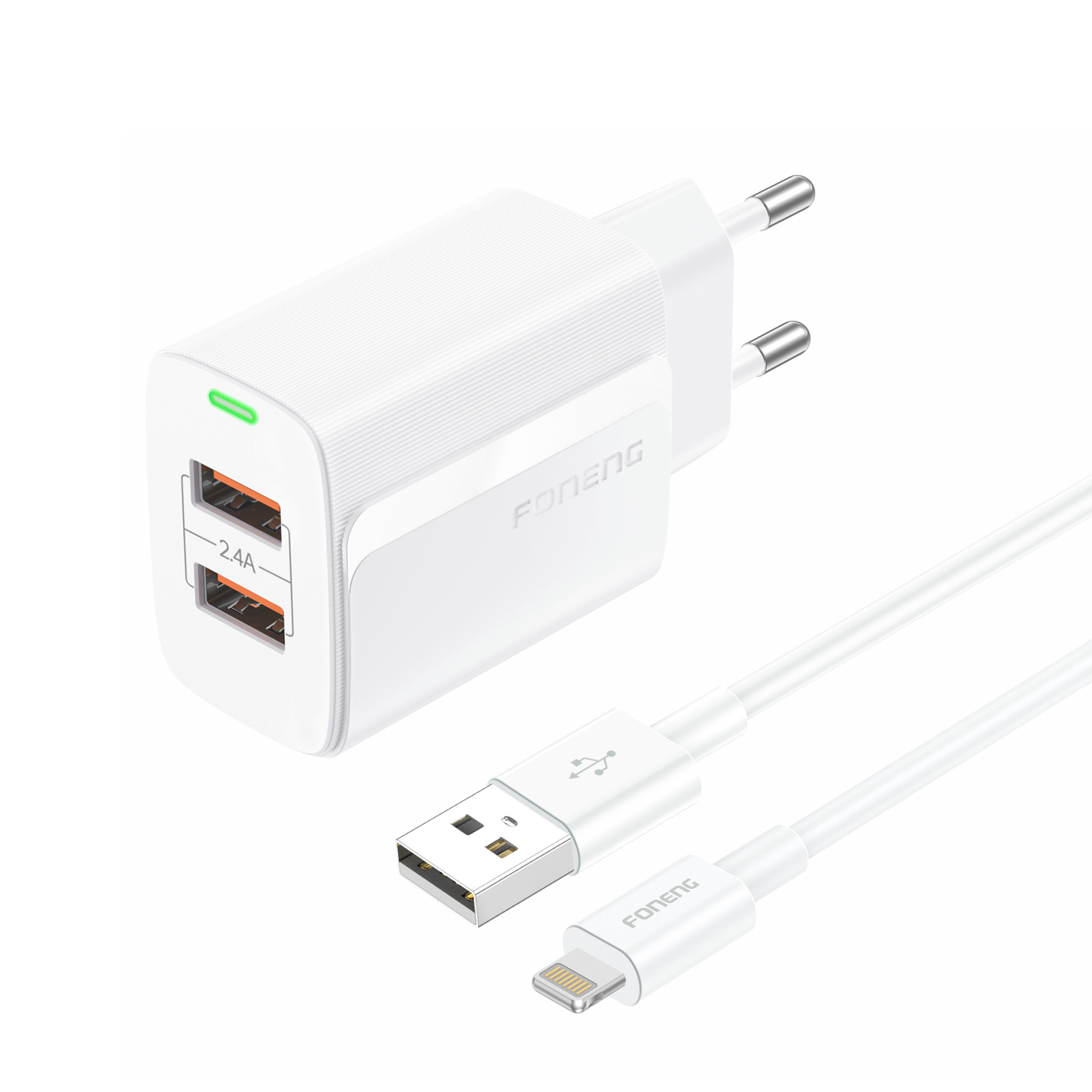 eng_po_FONENG-wall-charger-EU63-2-4A-12W-2xUSB-cable-Lightning-White-1656_2.jpg