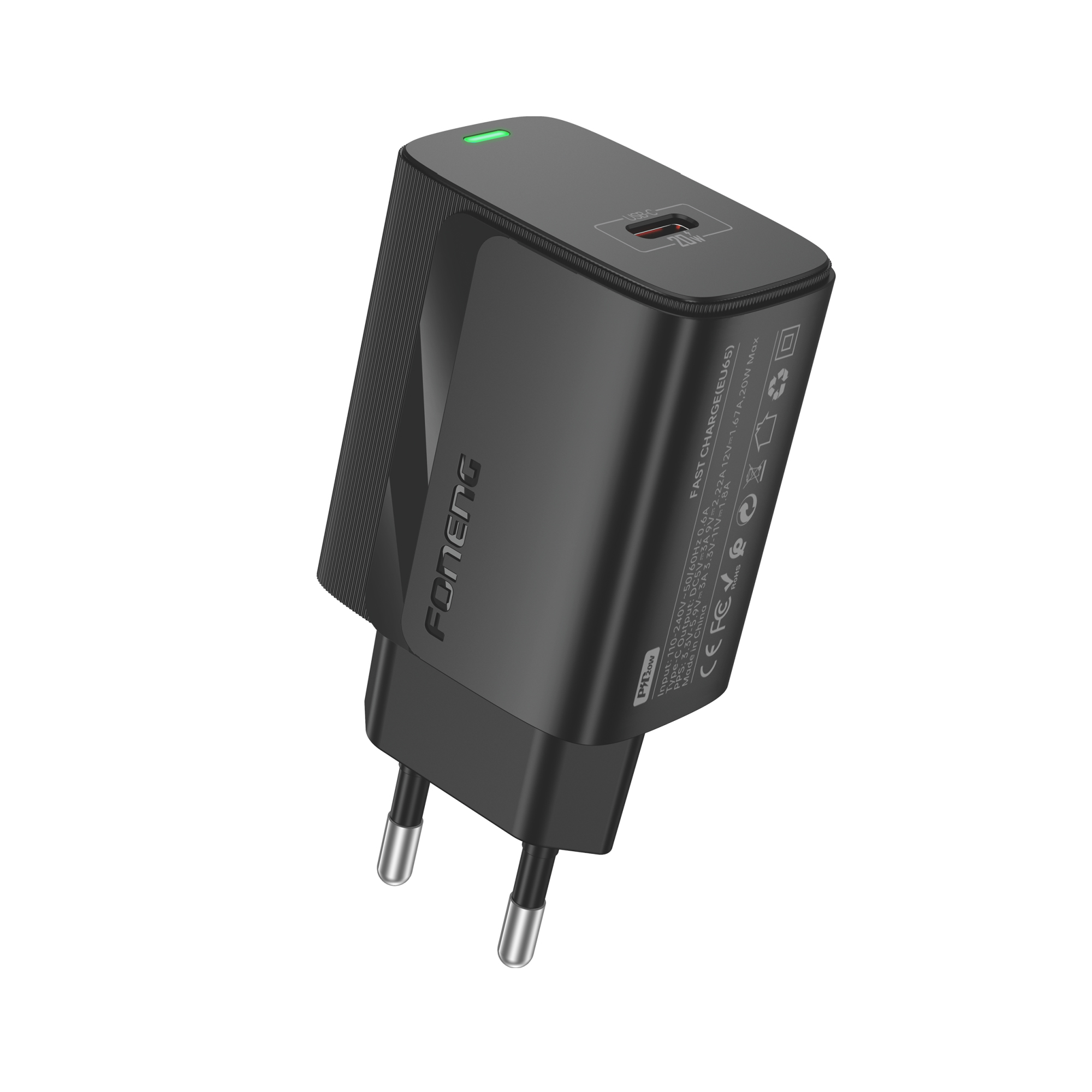 eng_po_FONENG-wall-charger-EU65-PD-20W-1xUSB-C-cable-USB-C-Lightning-Black-1671_2.jpg