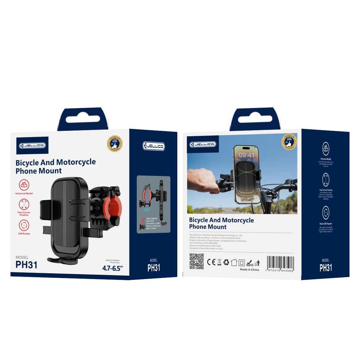 JELLICO bicycle/motorcycle holder PH31 Noir