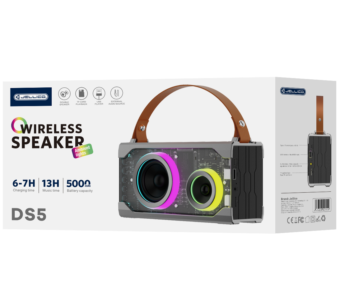 JELLICO Bleutooth speaker DS5 Gray