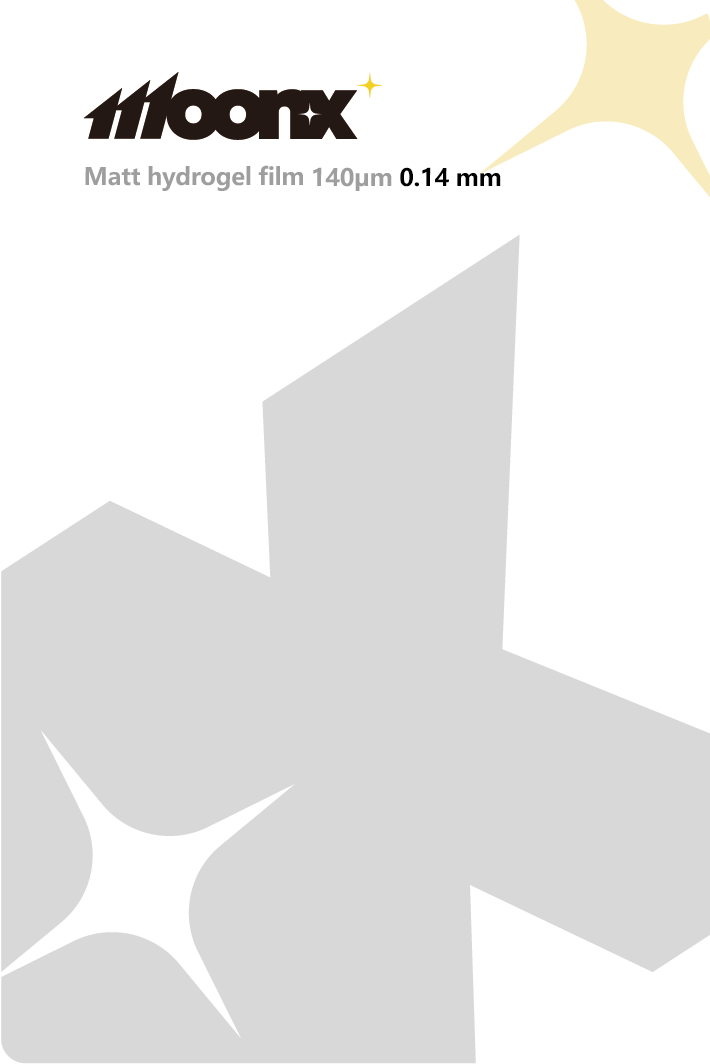 MOONX protective hydrogel film 140µm 0,14 mm Matt universal 180×120 mm