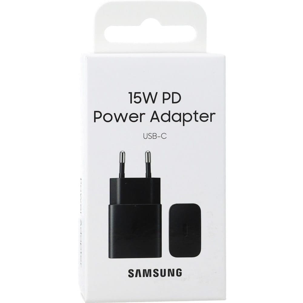 Chargeur secteur Original Samsung 15W EP-T1510NBEGEU 1xUSB-C Noir (blister UE)