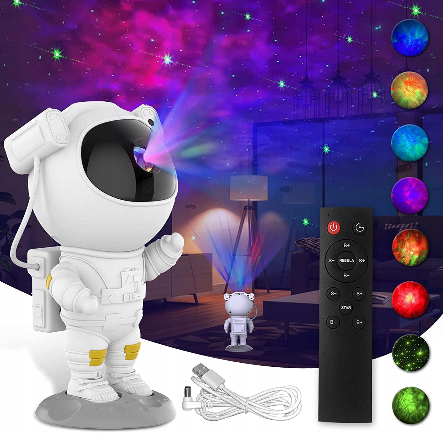 Projector stars and galaxy  – Astronaut Blanc