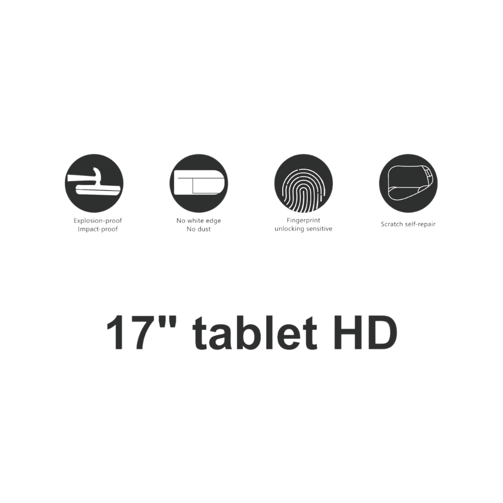 Protective hydrogel film 140µm 0,14 mm Laptop up to 17&Prime; HD universal 310×420 mm