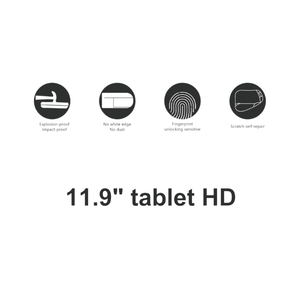 Protective hydrogel film 140µm 0,14 mm Tablet up to 11.9&Prime; HD universal 200×300 mm
